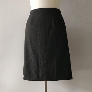 Brooklyn Industries Black Geo Pencil A-line Textured Pattern Skirt Size Small S